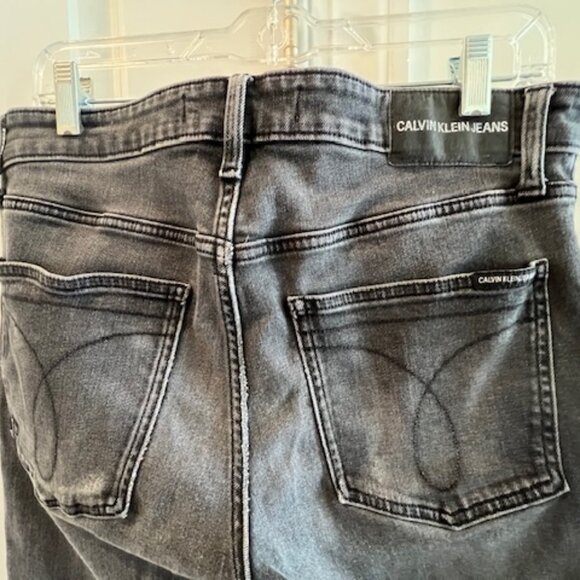 Calvin Klein Mens Black Stonewashed Denim Jeans-33 x 30 - Picture 10 of 11